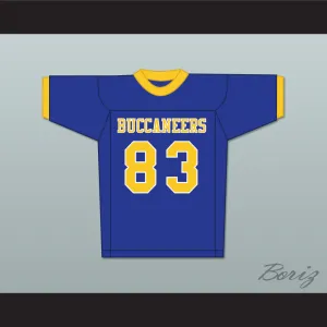 Michael Jordan 83 Laney High School Buccaneers Blue Football Jersey 2