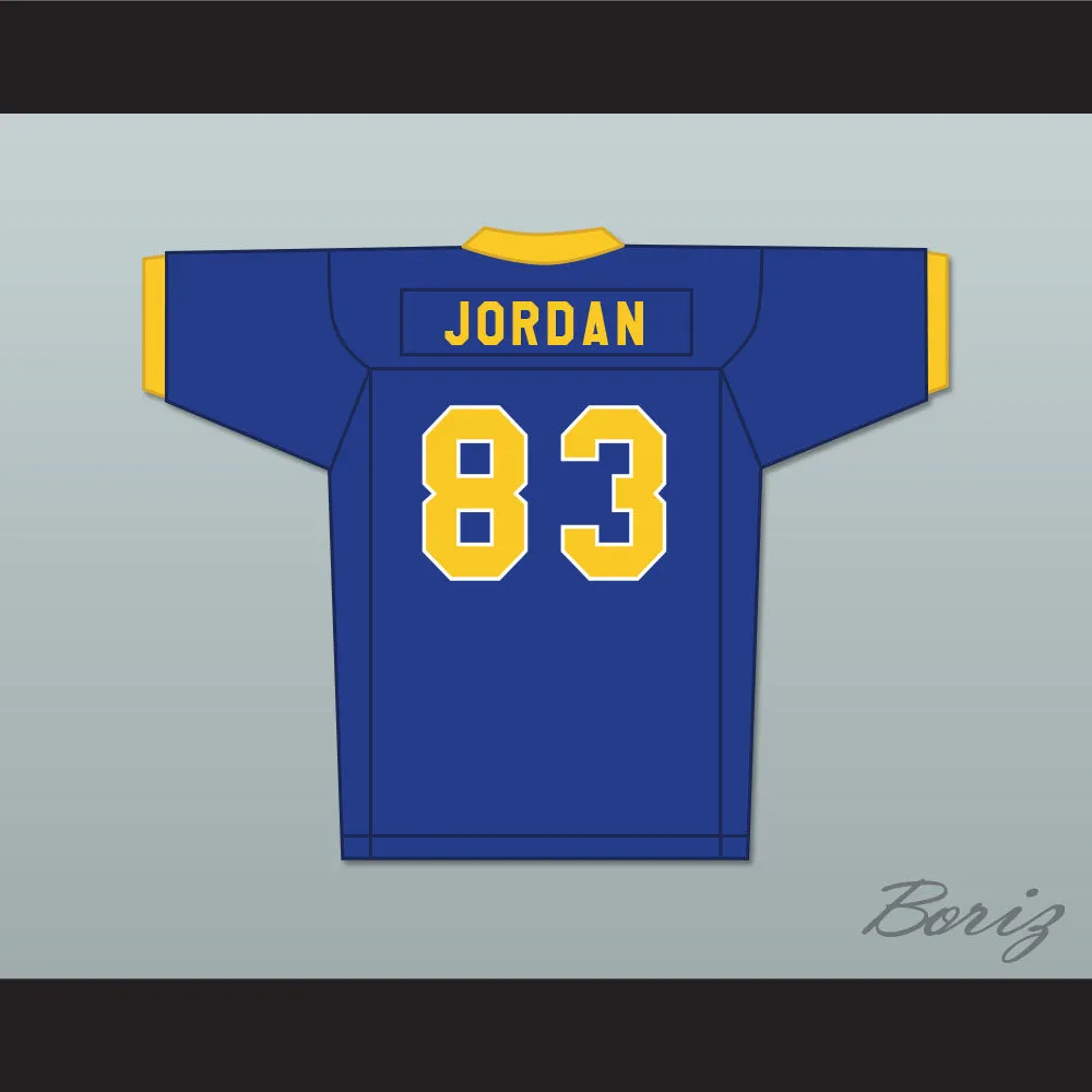 Michael Jordan 83 Laney High School Buccaneers Blue Football Jersey 2
