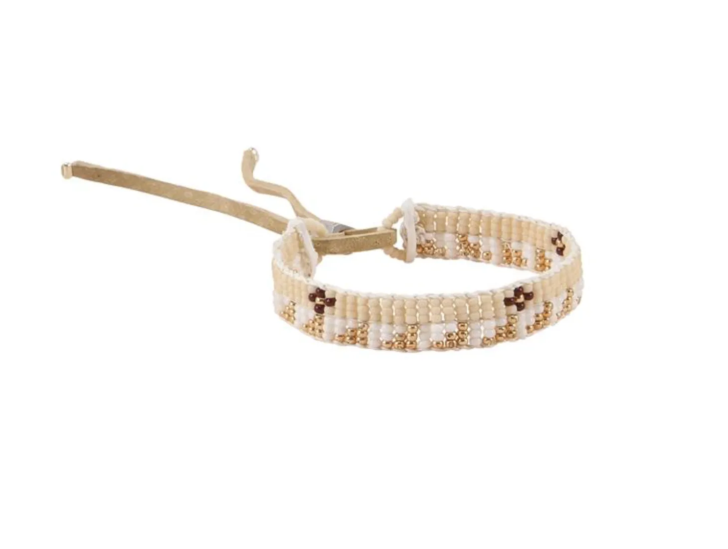Mixed Pattern Warrior Bracelet (White, Pink, Burgundy, Gold)