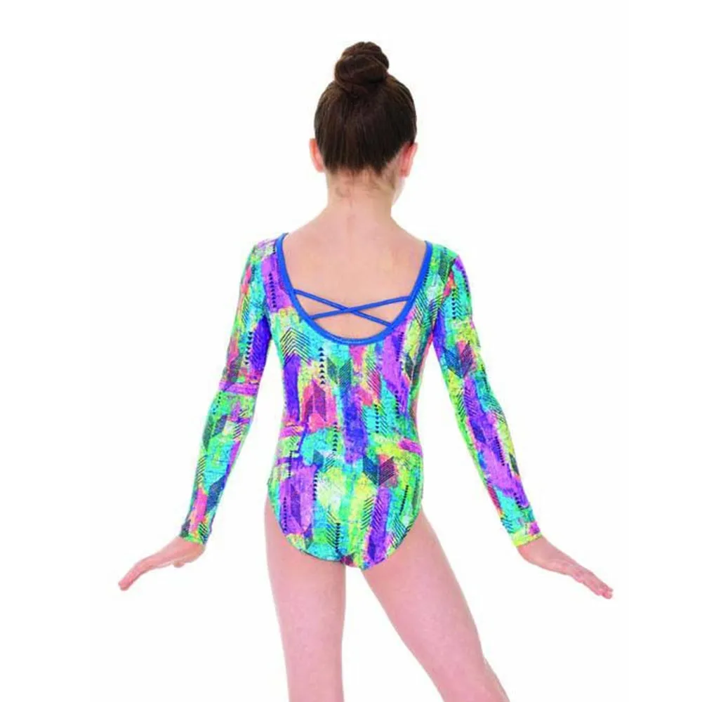 Mondor 17895 Long Sleeve Gymnastics Leotard - Girls
