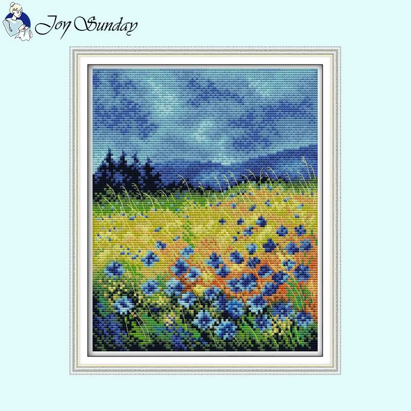 Mountain Flowers Splendid Floral Pattern Cross Stitch