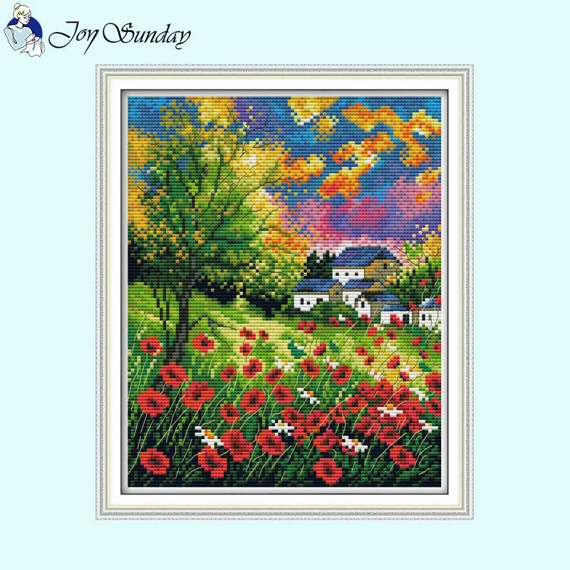 Mountain Flowers Splendid Floral Pattern Cross Stitch