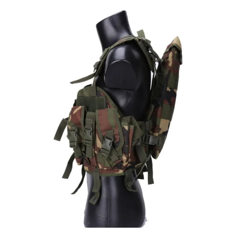 Multifunctional Seal Water Bag Outdoor CS Field Camouflage Vest