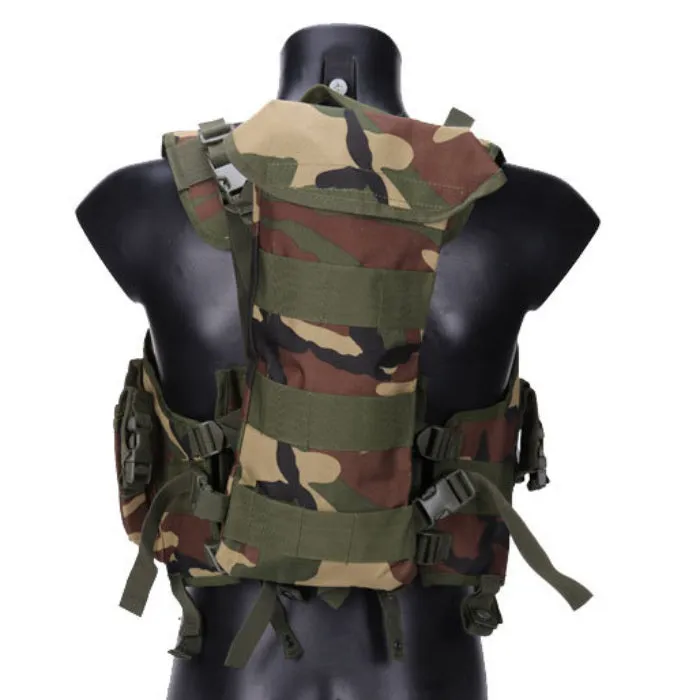 Multifunctional Seal Water Bag Outdoor CS Field Camouflage Vest