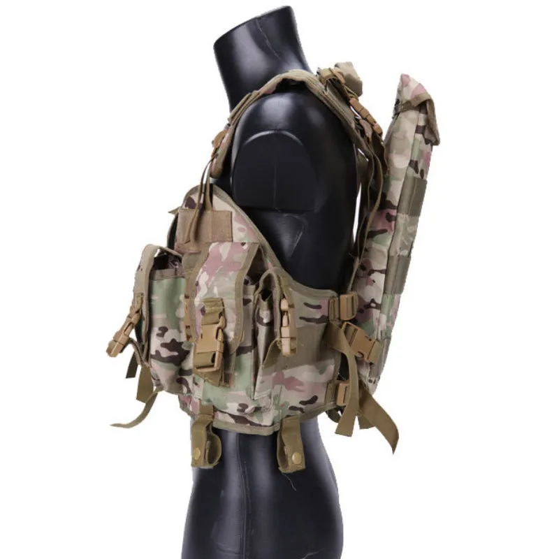 Multifunctional Seal Water Bag Outdoor CS Field Camouflage Vest