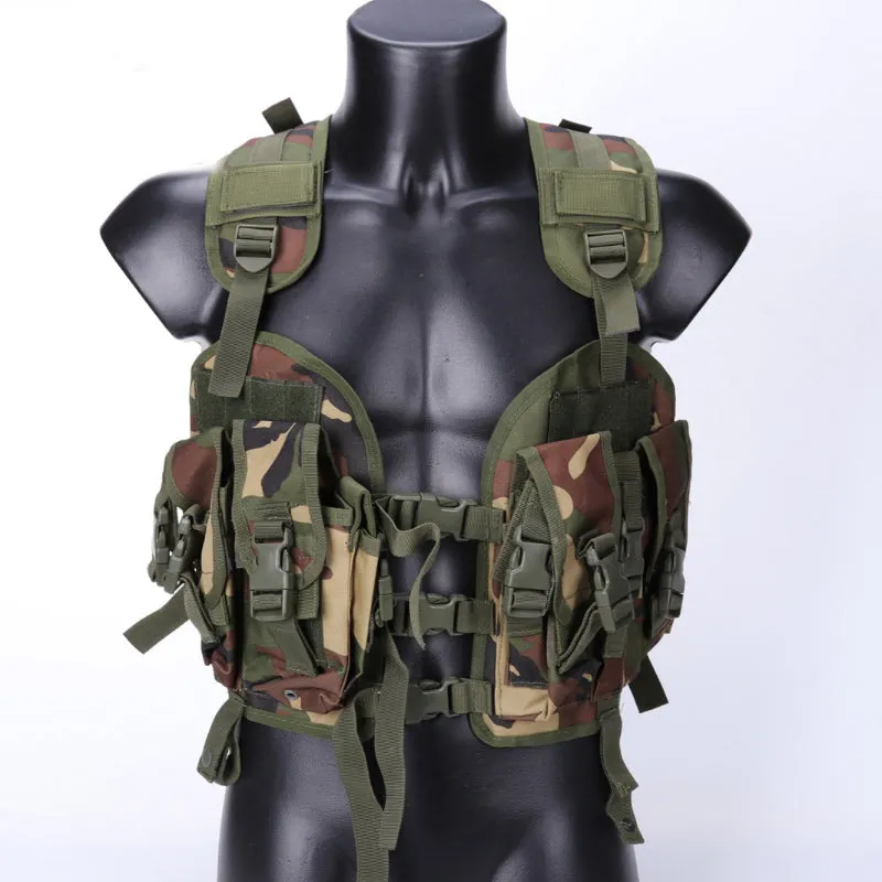 Multifunctional Seal Water Bag Outdoor CS Field Camouflage Vest