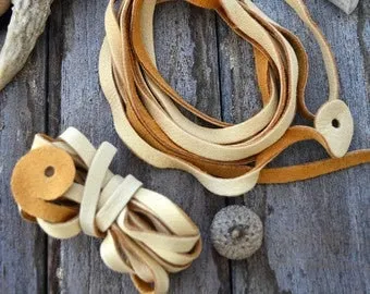 Native American Inspired Beaded Leather Earrings; Sitting Bull