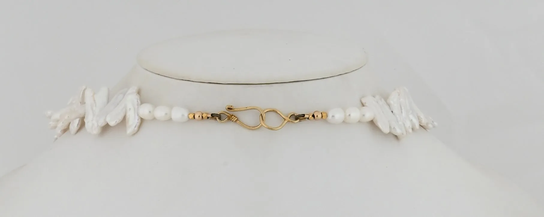 Necklace with Beaded Bird Pendant by Jovanna Poblano