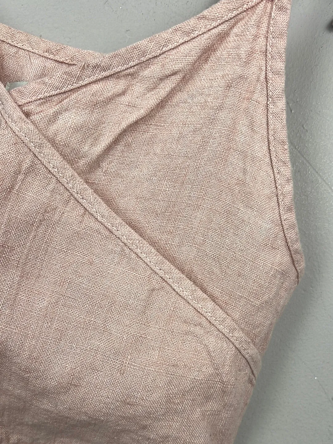 Nellie Quats Pink Linen Jumpsuit 5-6y