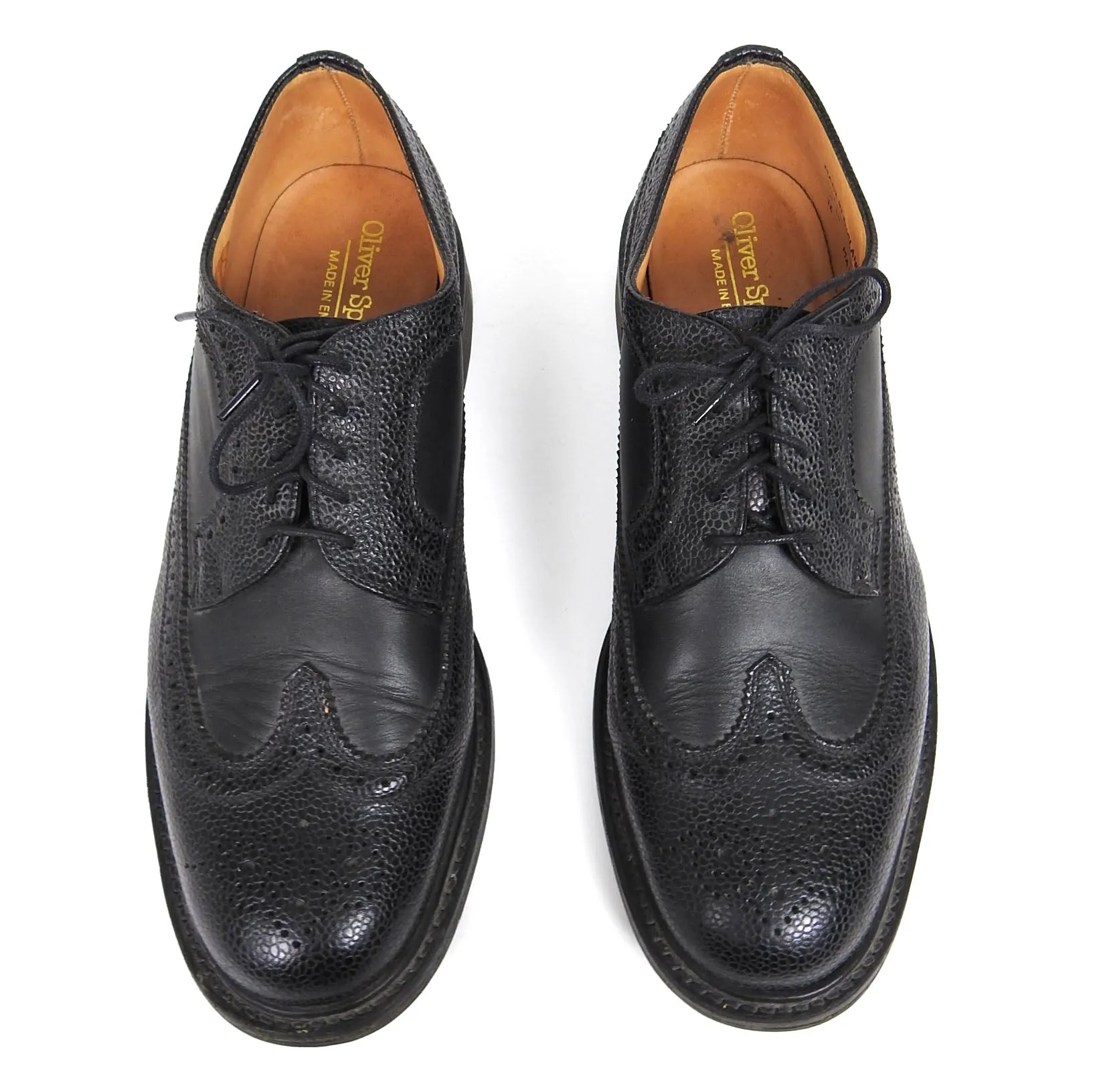 Oliver Spencer Black Brogue Size 11