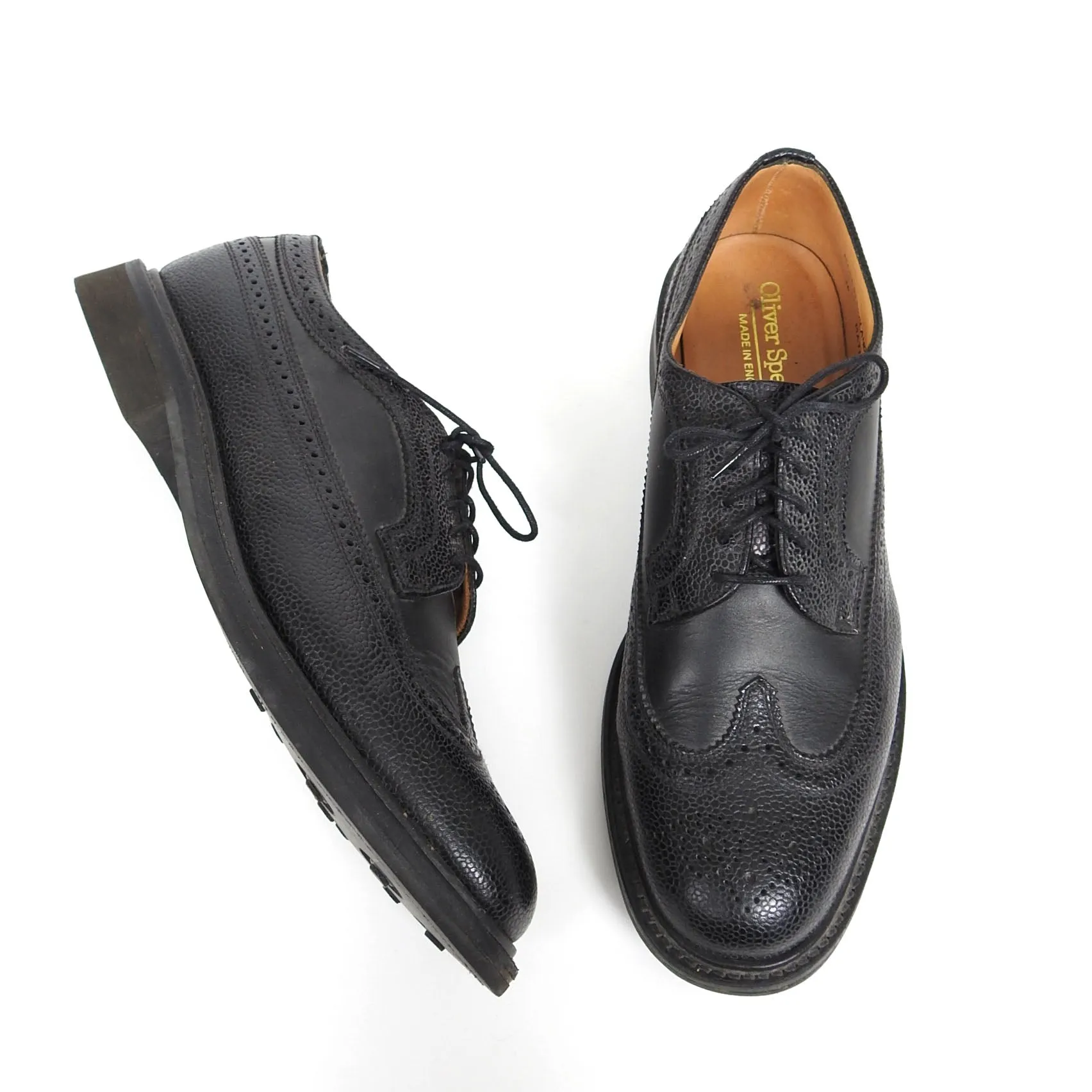 Oliver Spencer Black Brogue Size 11