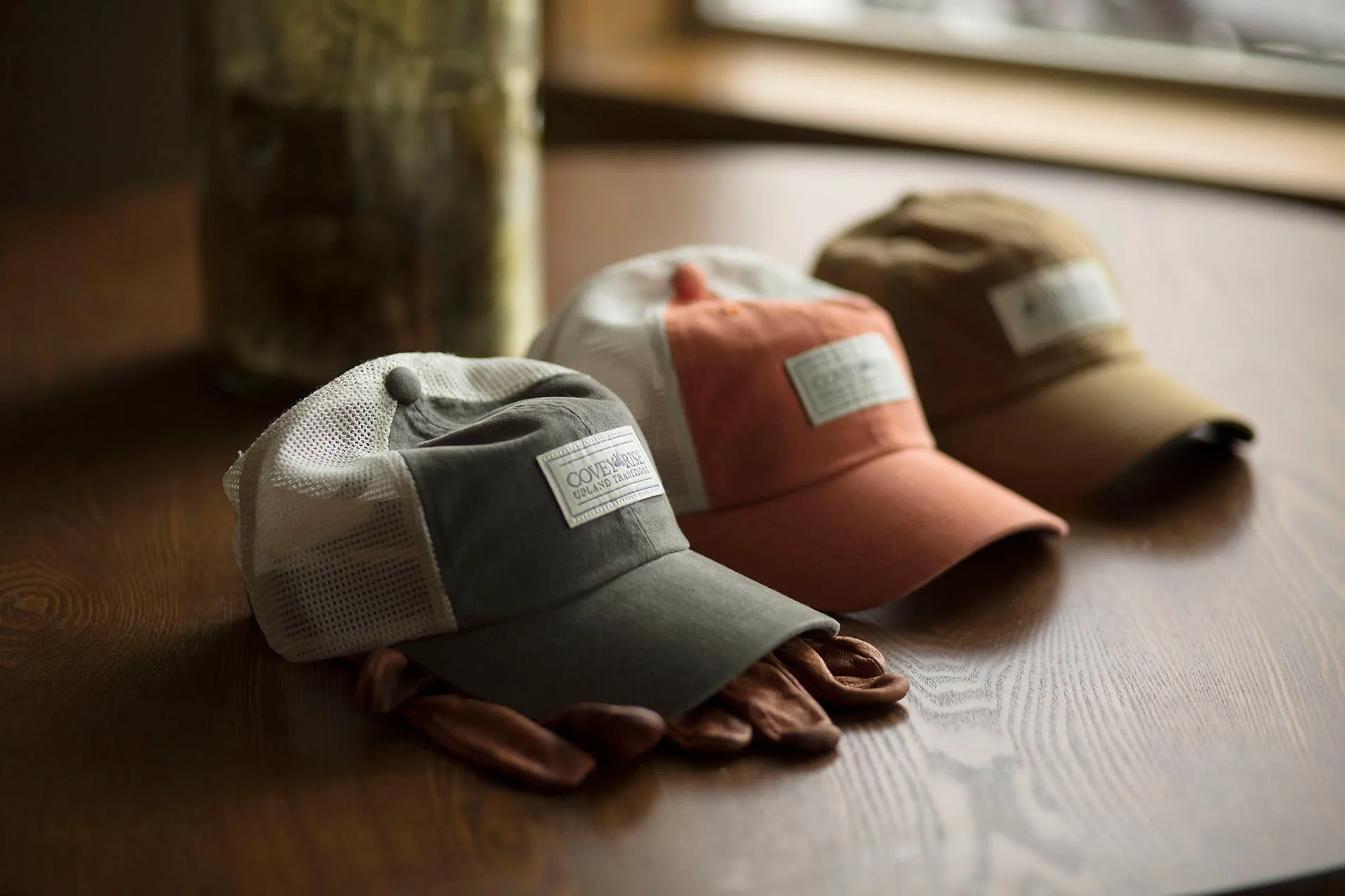Orange Mesh Back Hat
