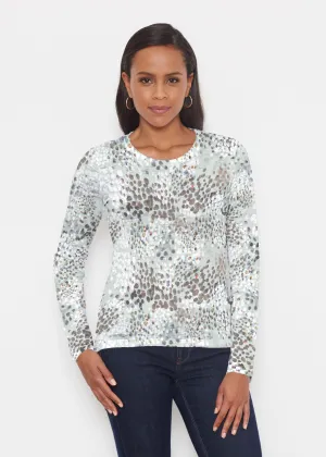 Painted Dots (8020) ~ Signature Long Sleeve Crew Shirt