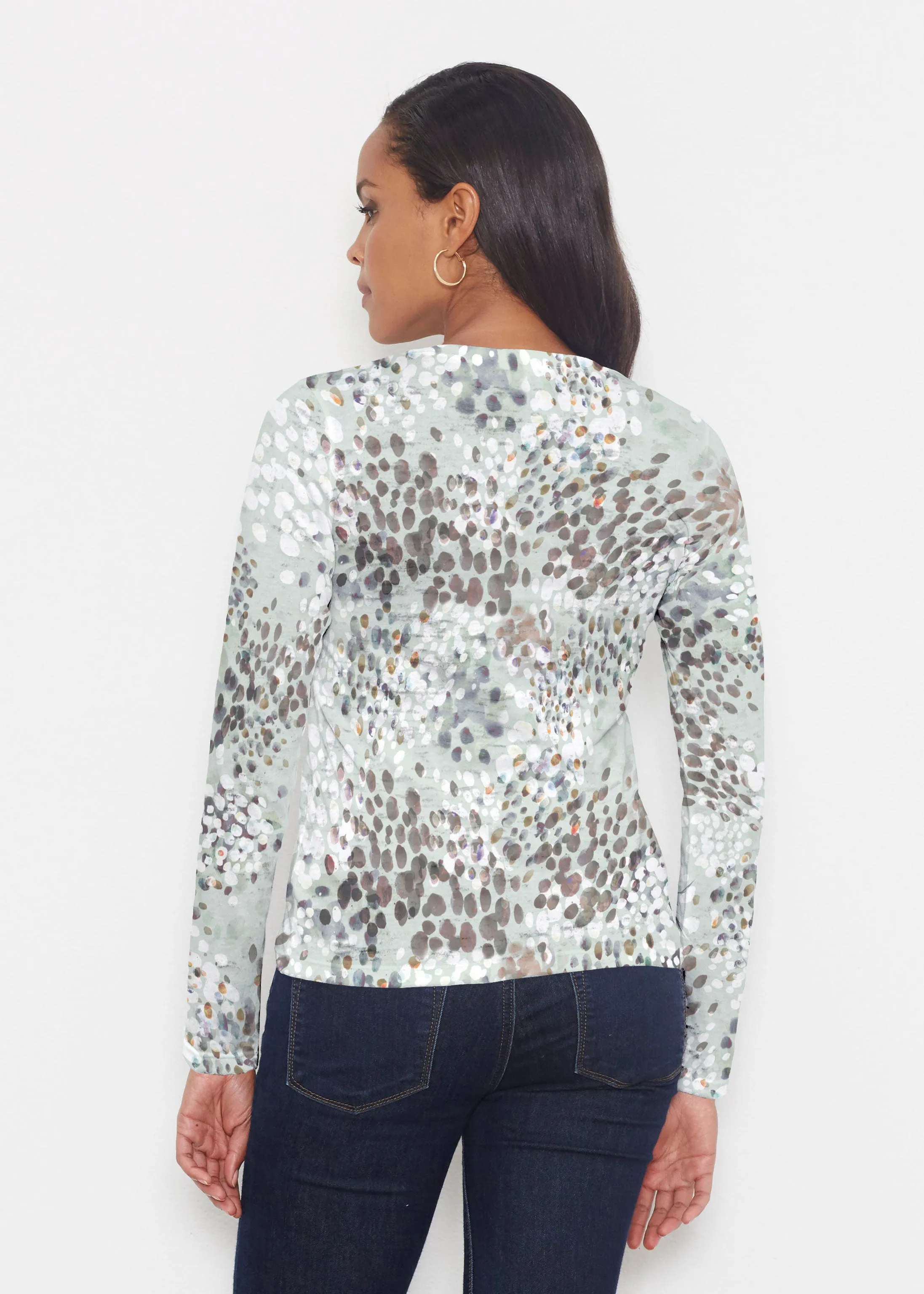 Painted Dots (8020) ~ Signature Long Sleeve Crew Shirt