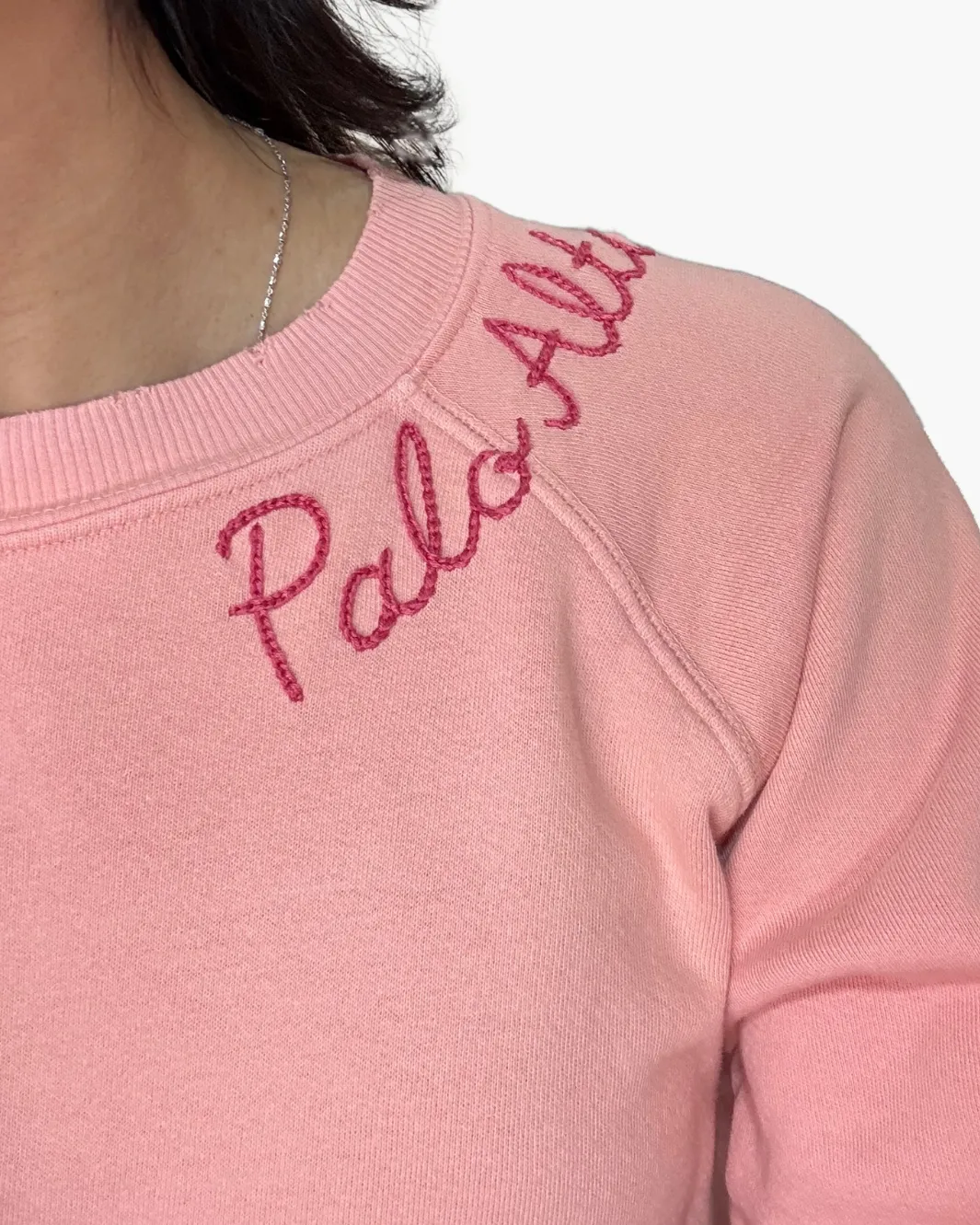 PALO ALTO CREW SWEATSHIRT IN POWDER PINK