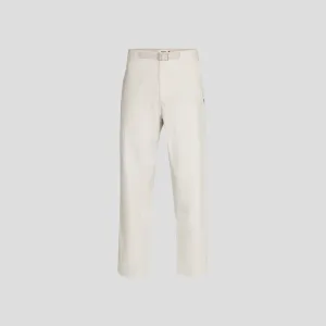 Pas Normal Studios Men's Off-Race Cotton Twill Pants - Limestone