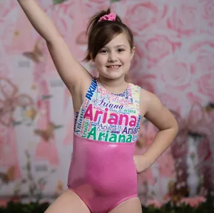 Pink Name Leotard