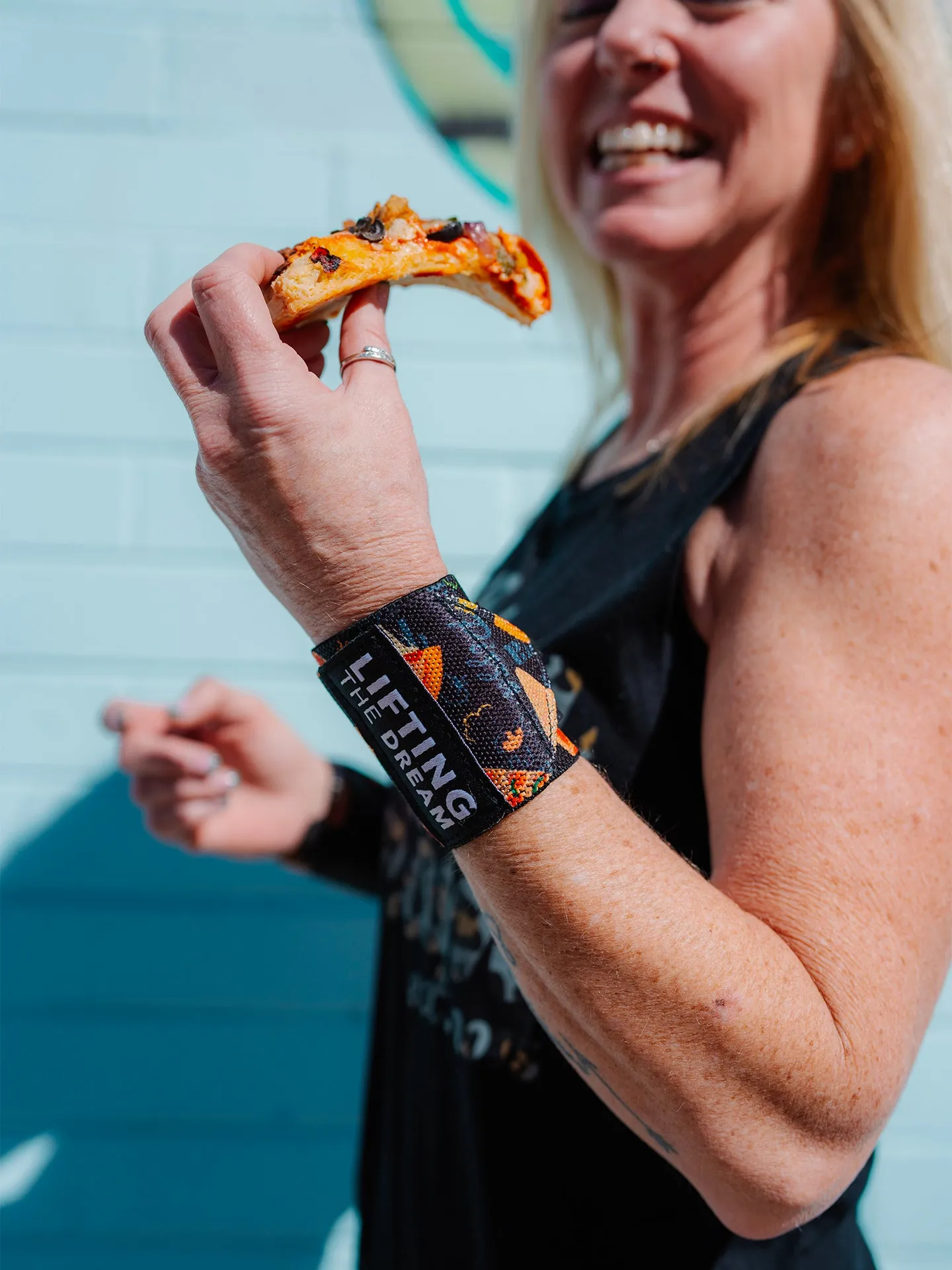 Pizza Your Heart Wrist Wraps