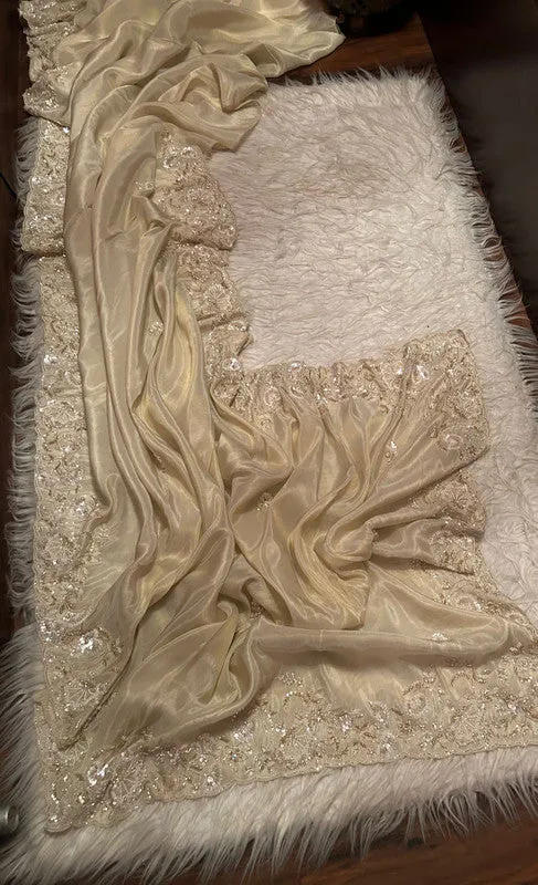 Premium Pure Shimmer Organza Tissue Silk Saree