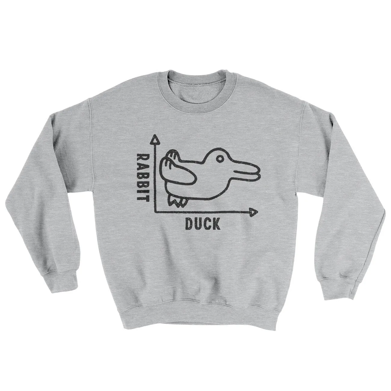 Rabbit Duck Graph Ugly Sweater