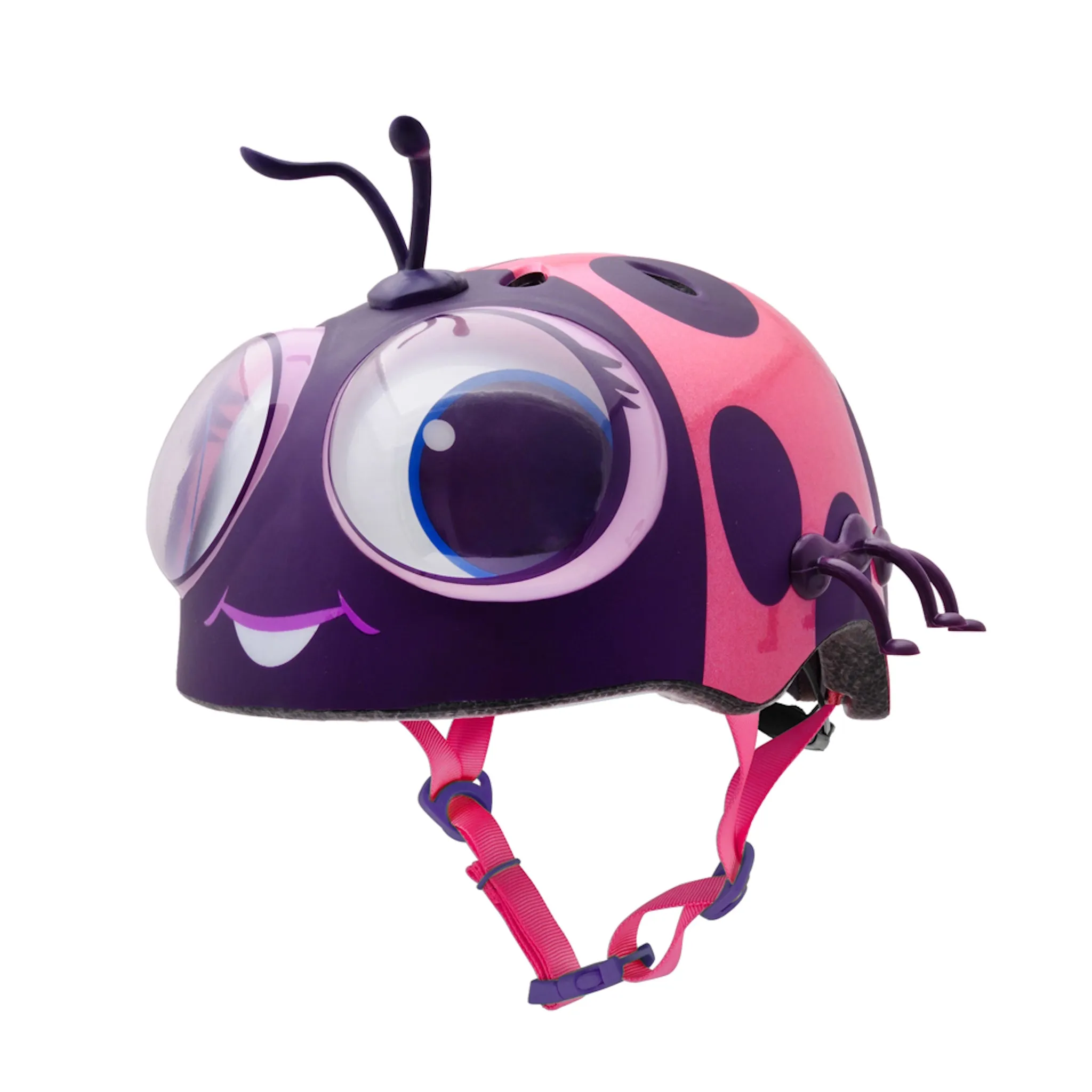Raskullz Lady Bug Toddler Pink/Purple Helmet