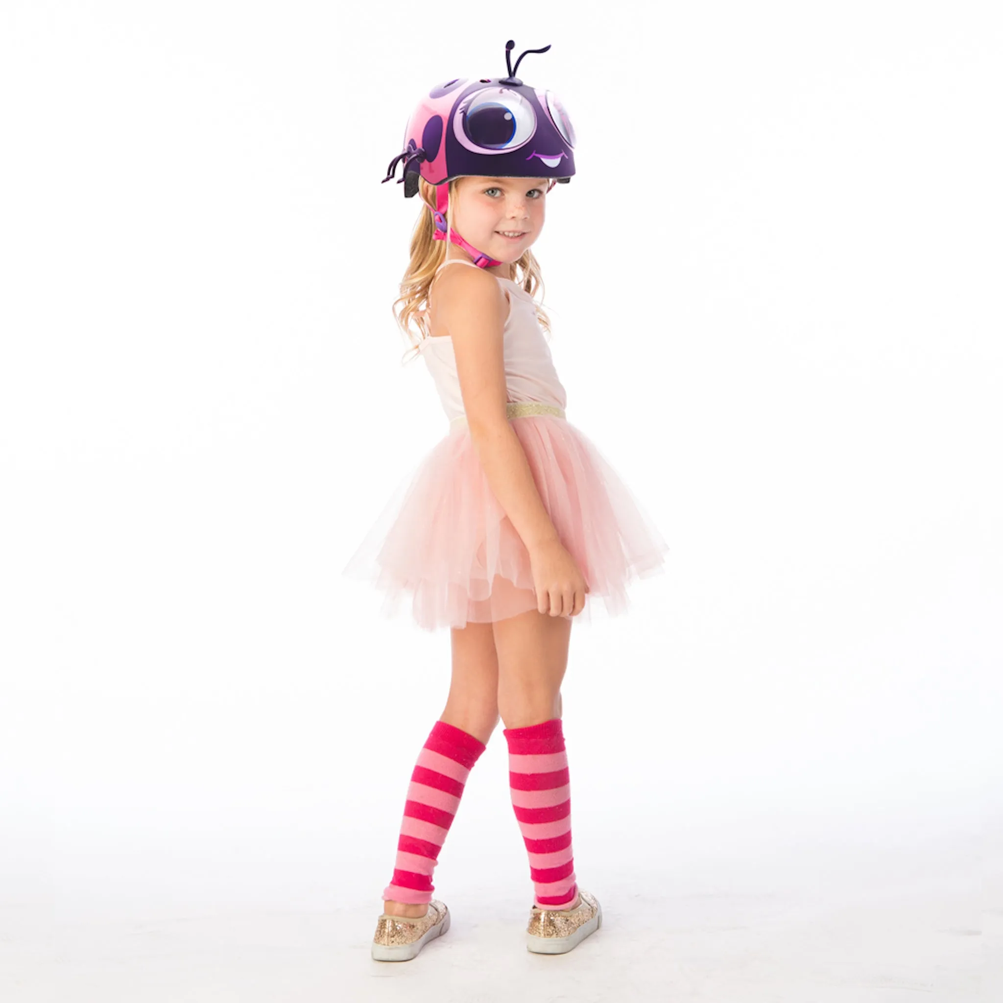 Raskullz Lady Bug Toddler Pink/Purple Helmet
