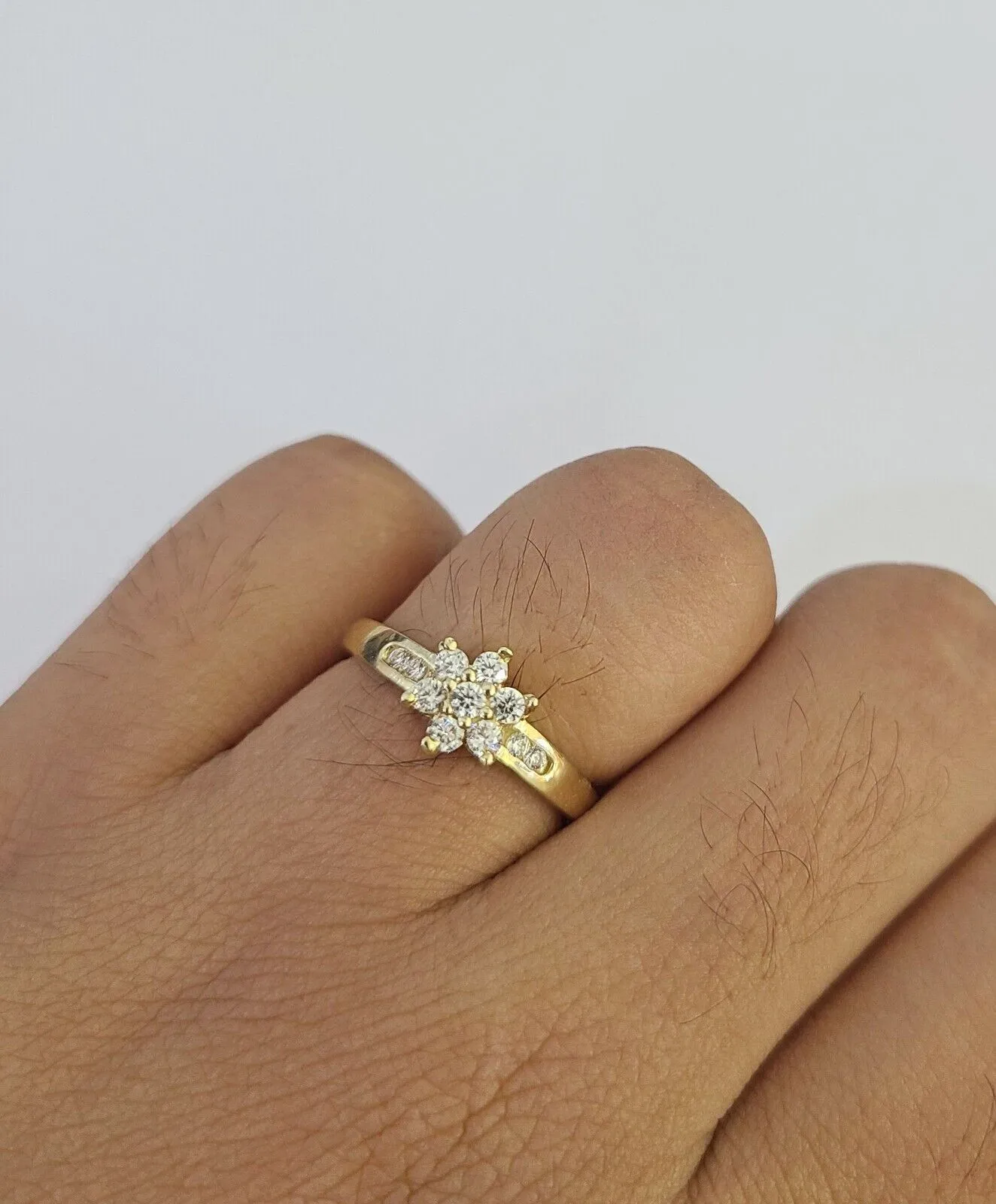 Real 10k Yellow Gold Ring Wedding Engagement Casual 10Kt Genuine