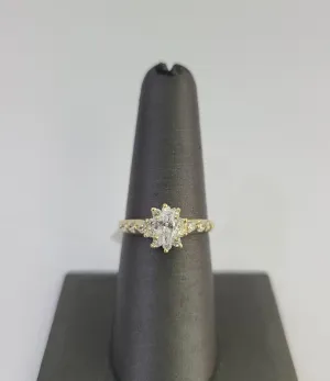 Real 10k Yellow Gold Ring Wedding Engagement Casual 10Kt Genuine