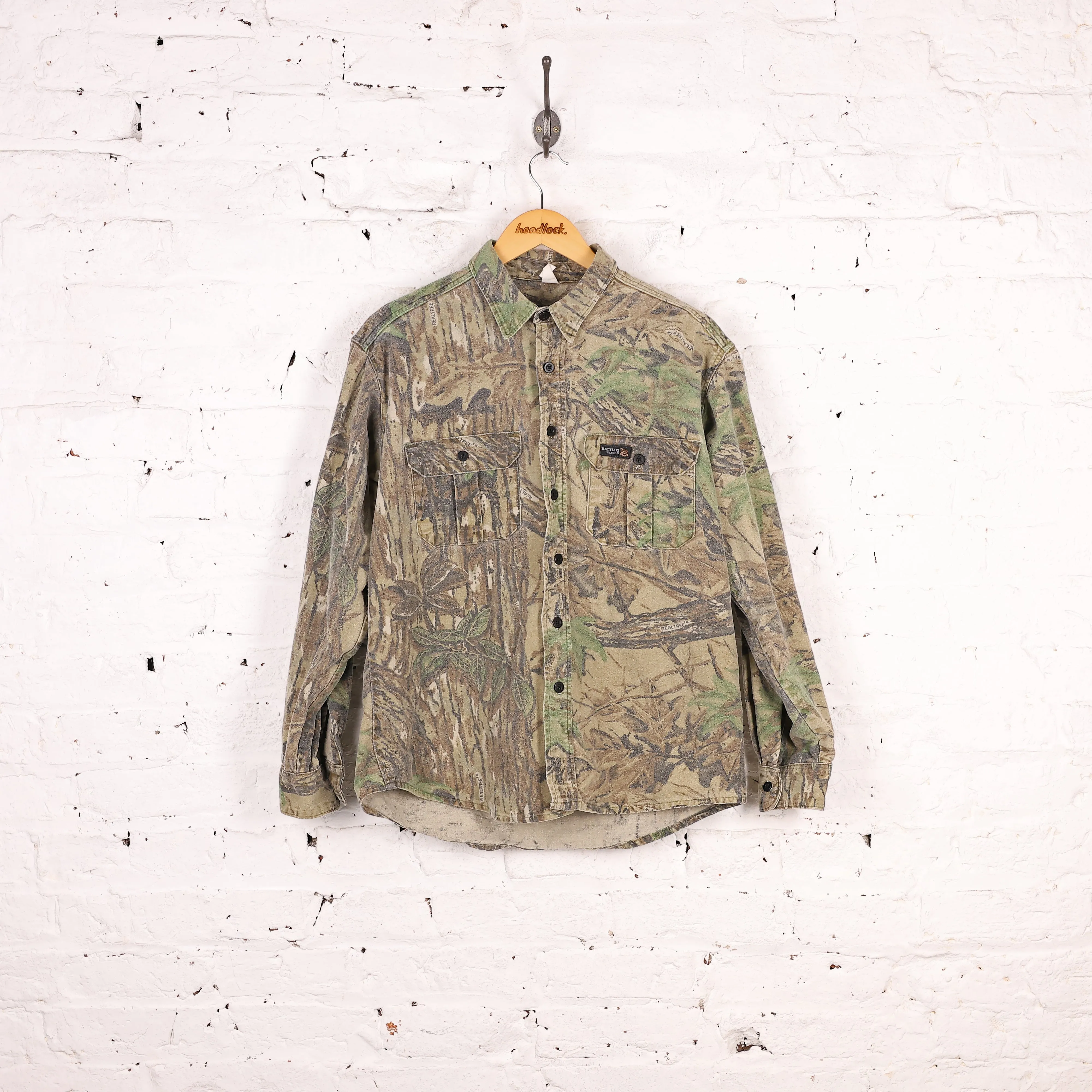 Real Tree Camouflage Shirt - Green - S