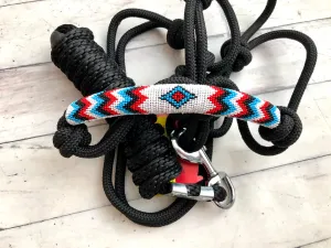 Red White Blue Diamond Design Cowboy Knot Halter