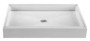 Reliance 48x36 Shower Base with Center Drain-White (R4836CD-W)