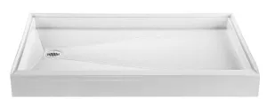 Reliance 60x30 Shower Base with Left Hand Drain-White (R6030ED-LH-W)
