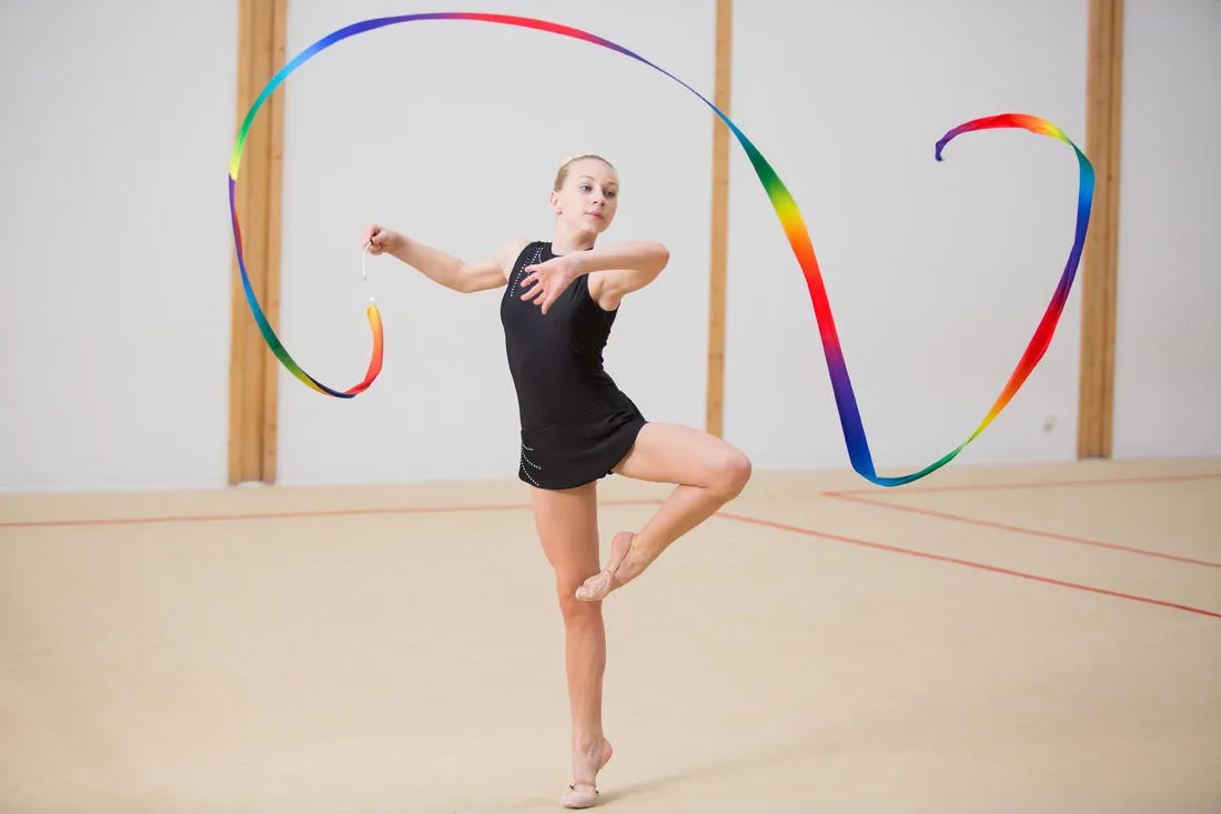 Rhythmic Gymnastics (RG) 6 m Ribbon - Multicoloured