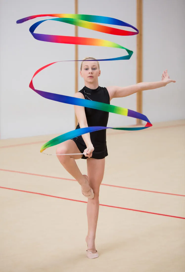 Rhythmic Gymnastics (RG) 6 m Ribbon - Multicoloured