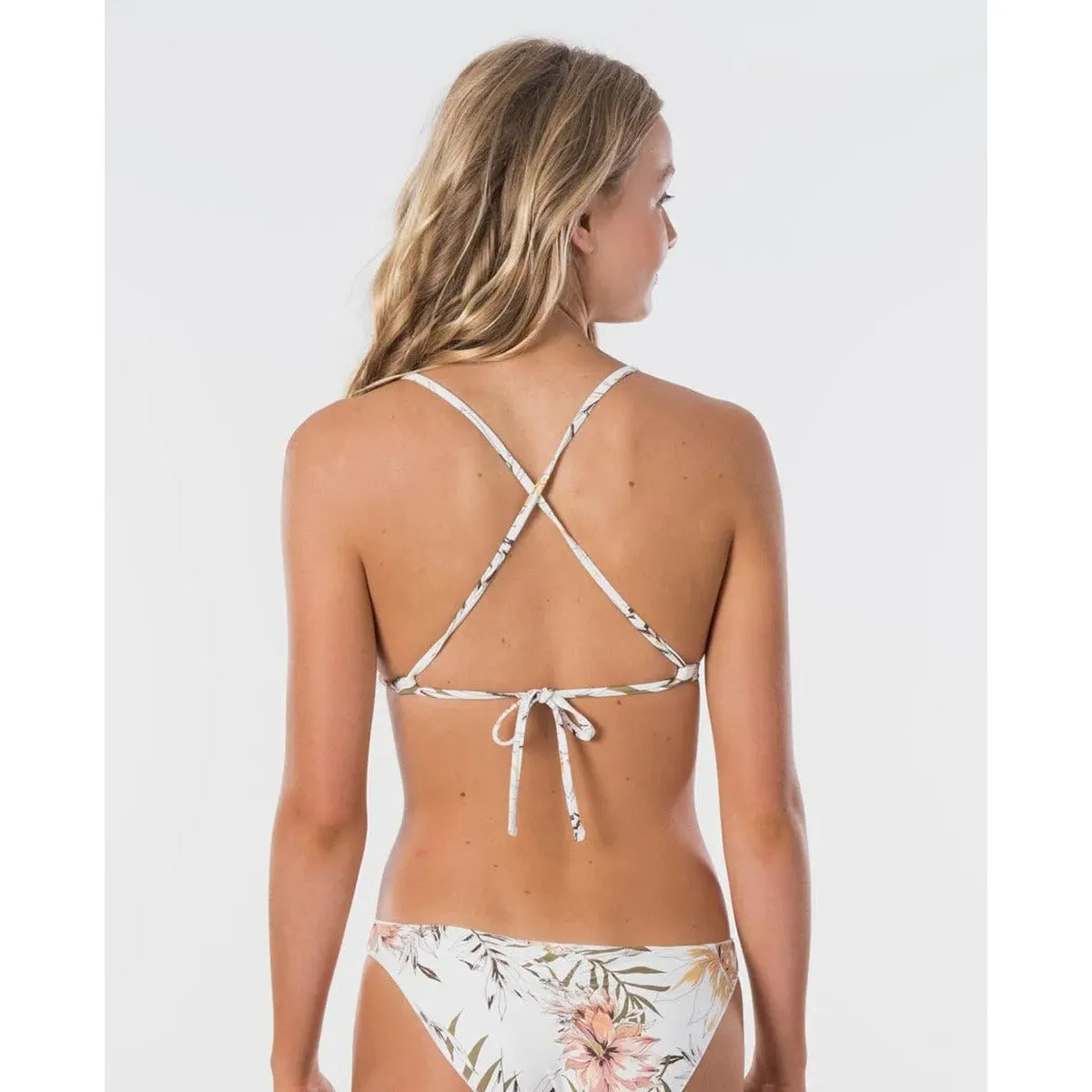 RIP CURL PLYAY BLANCA CROSS TRI BIKINI TOP