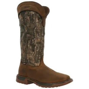 Rocky RKW0348 Men's 16" Original Ride FLX Black Zip Waterproof Snake Boots Shoes