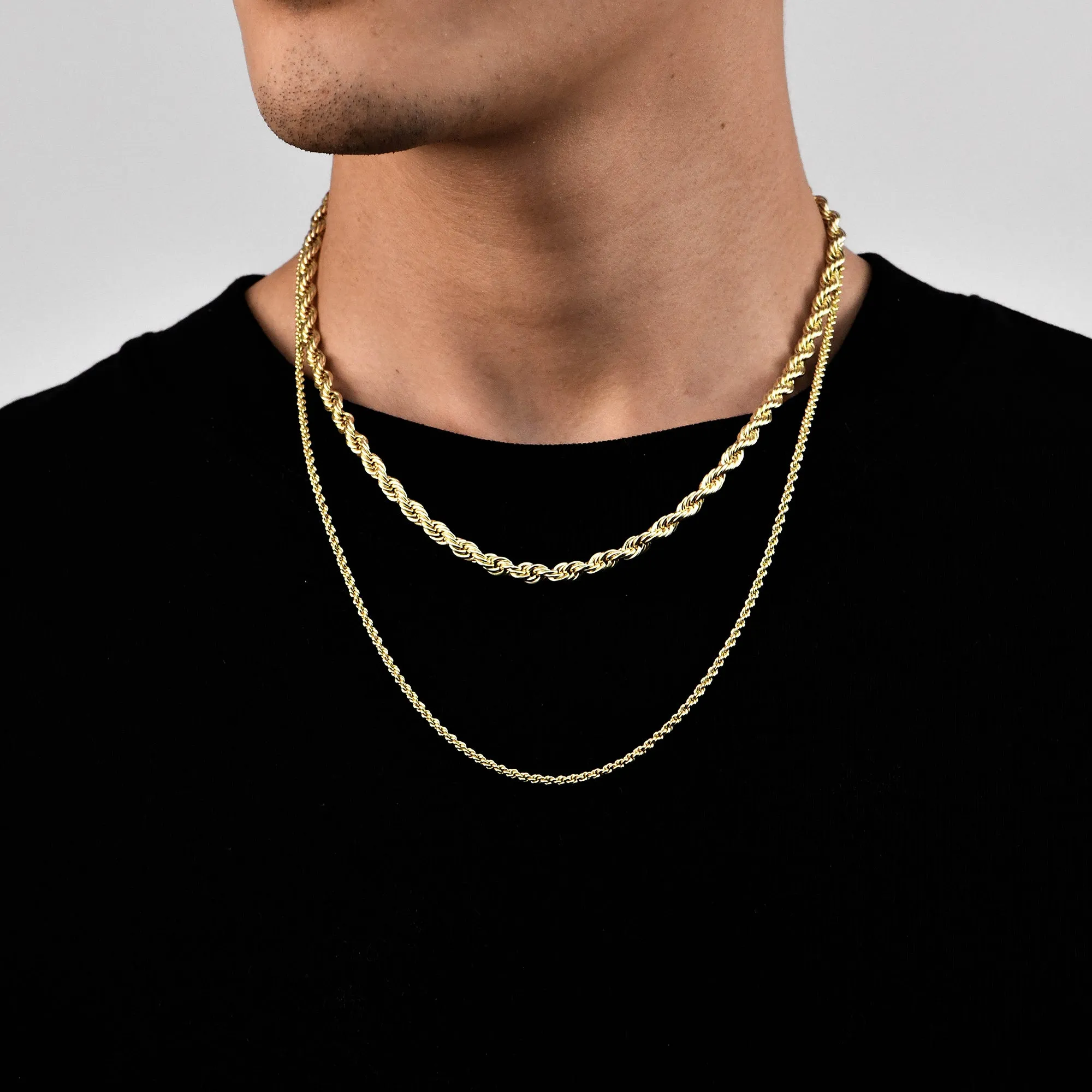 Rope Chain Set - Yellow Gold