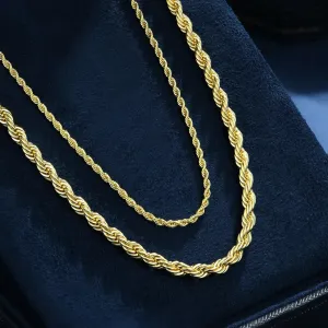Rope Chain Set - Yellow Gold
