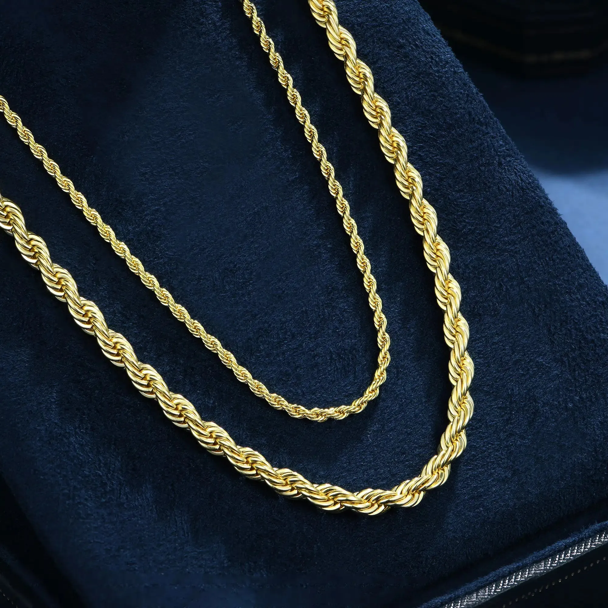 Rope Chain Set - Yellow Gold
