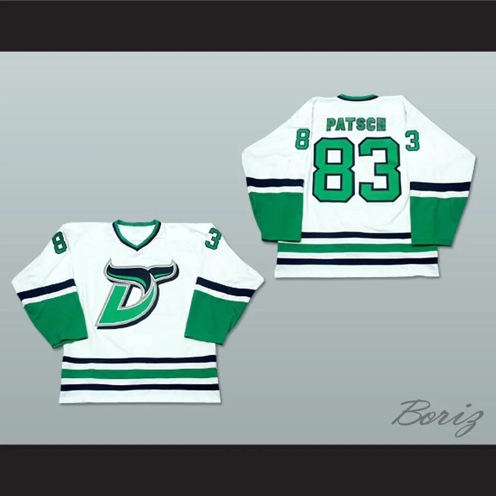 Ryan Patsch 83 Danbury Whalers White Hockey Jersey