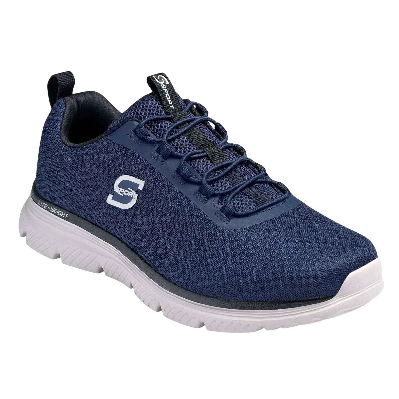 S Sport By Skechers Mens Pull On Wilmer Sneakers 88421421 Navy Blue 10W