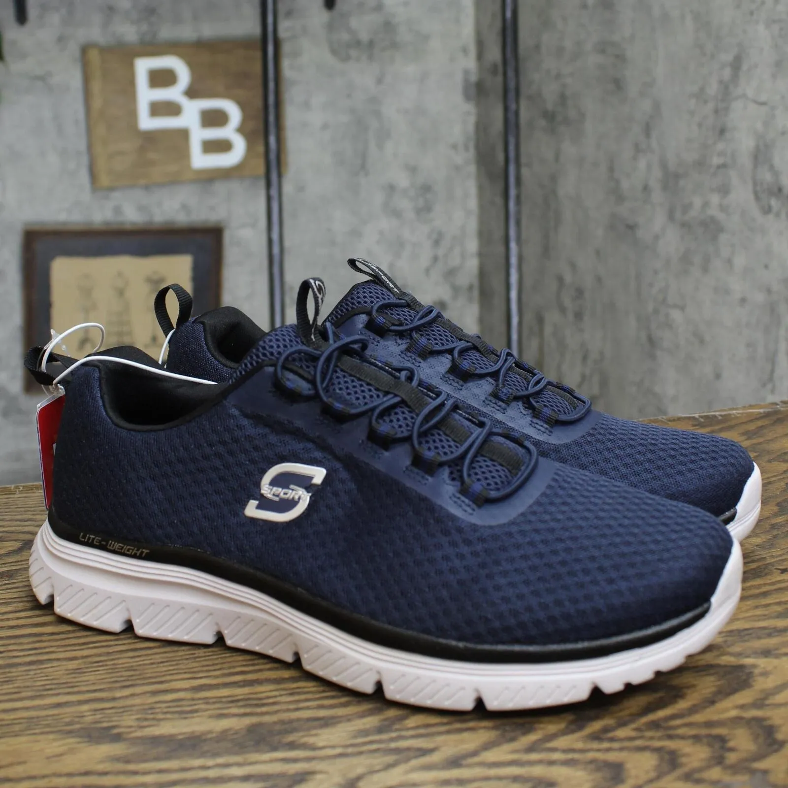 S Sport By Skechers Mens Pull On Wilmer Sneakers 88421421 Navy Blue 10W