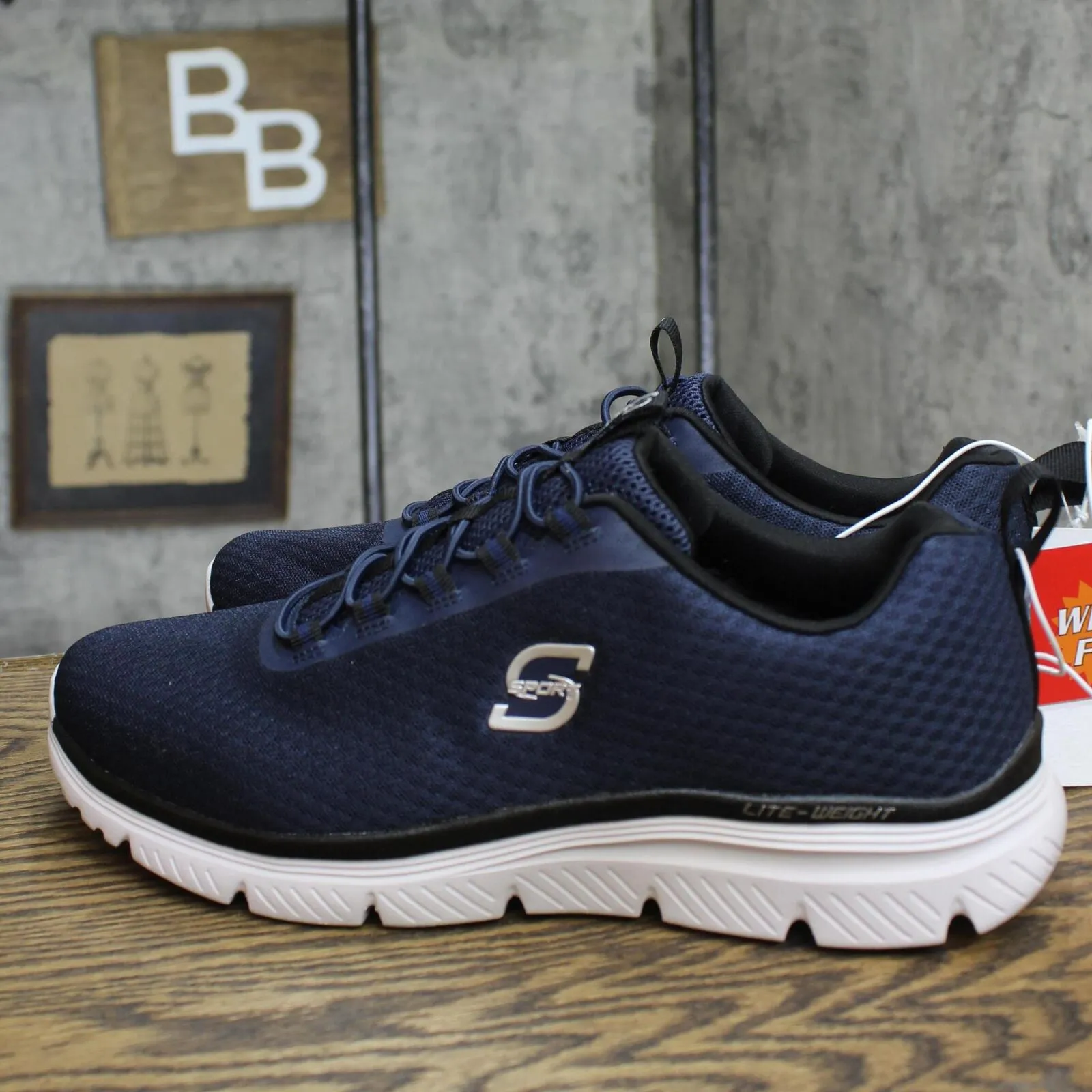 S Sport By Skechers Mens Pull On Wilmer Sneakers 88421421 Navy Blue 10W