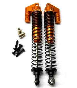 S180007OR 1/10 Scale RC Alloy Adjustable Shock Absorber Damper x 2 Orange 120mm