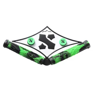 Sacrifice SPY Scooter Bar Grips - Black/Green