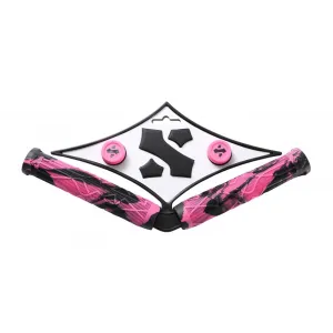 Sacrifice SPY Scooter Bar Grips - Black/Pink