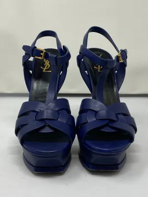 Saint Laurent Navy Leather Tribute