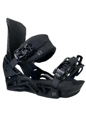 Salomon District Black Snowboard Bindings