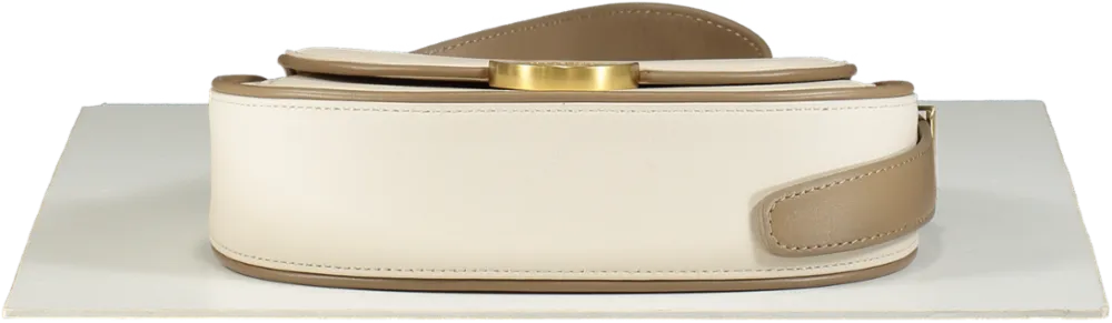 Sancia Beige Leather Izara Bag - Ecru Hazel
