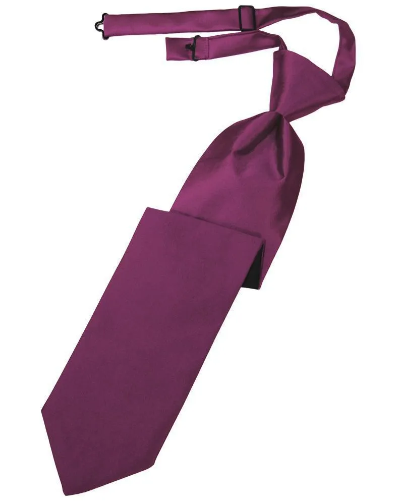 Sangria Luxury Satin Necktie